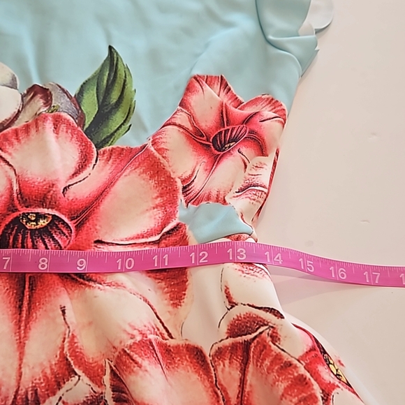 Ted Baker London Maevea Nectar mesh panel dress flower women's size 3 - Picture 8 of 15